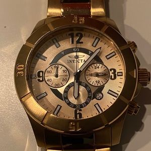 Invicta Specialty 1423 men’s  gold plated watch